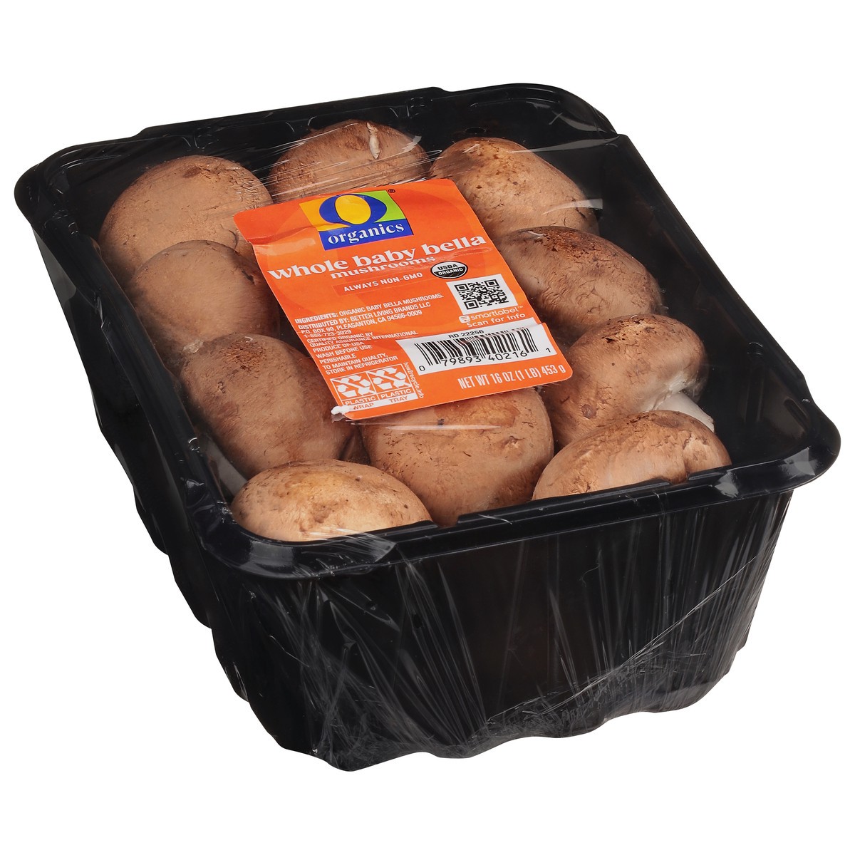 slide 7 of 11, O Organics Mushrooms Baby Bella - 16 Oz, 16 oz