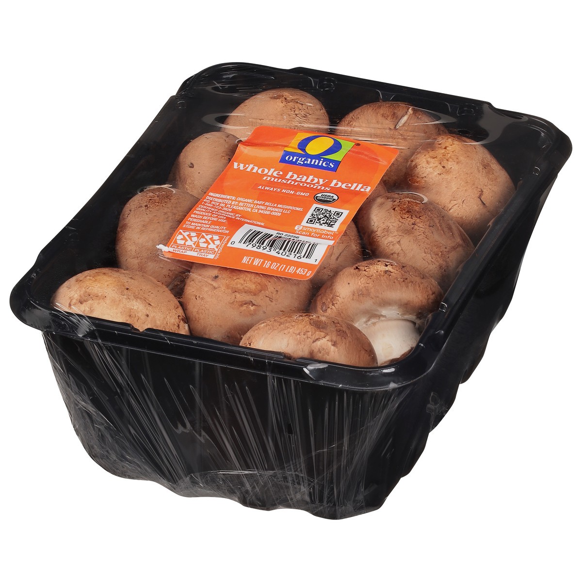 slide 9 of 11, O Organics Mushrooms Baby Bella - 16 Oz, 16 oz