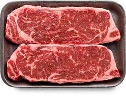 Usda Choice Beef Top Loin New York Strip Steak Boneless Thin Cut - 1.25 Lb