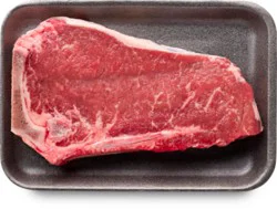 New York Bone In Thin Cut Steak Usda Choice Beef Top Loin Small Pack - 1.00 Lb