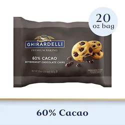 Ghirardelli 60% Cacao Bittersweet Chocolate Premium Baking Chips - 20 Oz