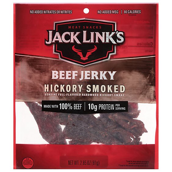 slide 1 of 1, Jack Links Beef Jerky Hickory Smoked - 2.85 Oz, 2.85 oz