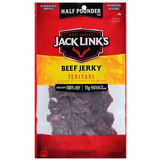 slide 1 of 8, Jack Links Beef Jerky Teriyaki Mega Pack - 8 Oz, 8 oz