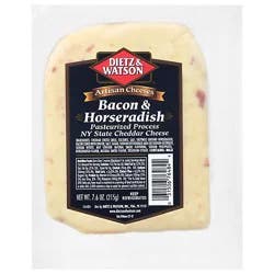Dietz & Watson Bacon Horseradish Ny Cheddar - 7.6 Oz