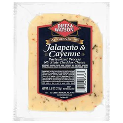 Dietz & Watson Jalapeno Cayenne Ny Cheddar - 7.6 Oz