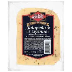 Dietz & Watson Jalapeno Cayenne Ny Cheddar - 7.6 Oz