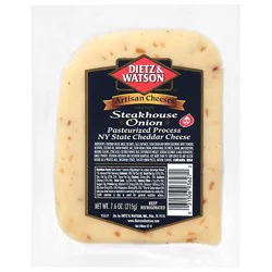 Dietz & Watson Artisan Cheese Cheddar Steakhouse Onion - 7.6 Oz