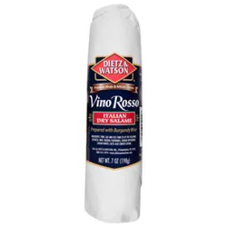Dietz & Watson Salame Italian Dry Vino Rosso - 7 Oz