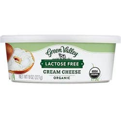 Green Valley Lactose Free Organic Cream Cheese Tub - 8 Oz