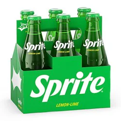 Sprite Soda Pop Lemon Lime Glass Bottles - 6-8 Fl. Oz.