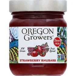 Oregon Growers Fruit Spread Strawberry Rhubarb - 12 Oz
