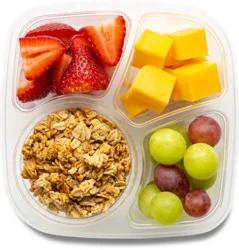 Fresh Cut Grapes Strawberries Cheese & Granola - 8 Oz (640 Cal)