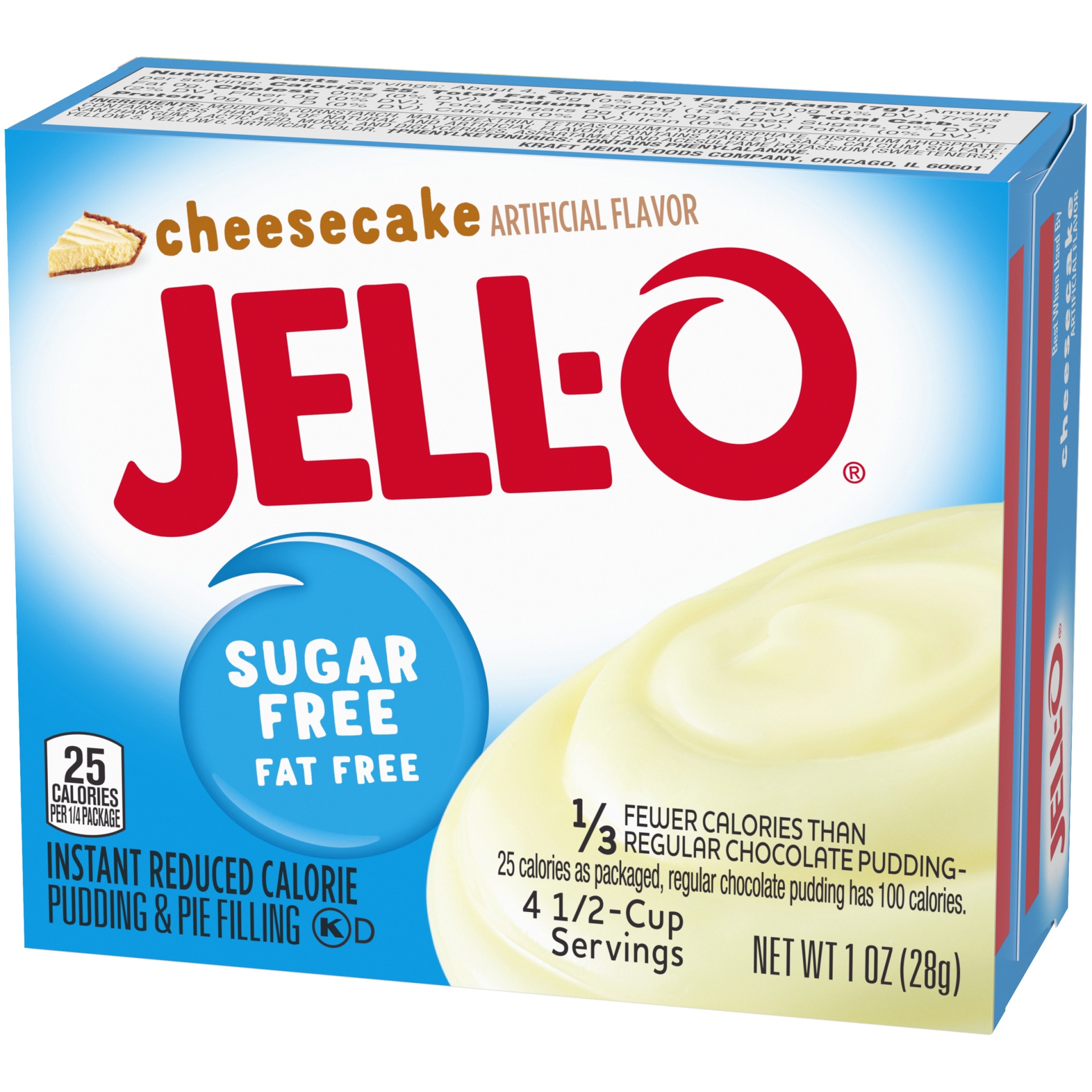 slide 7 of 10, Jell-O Cheesecake Sugar Free Fat Free Instant Pudding & Pie Filling Mix, 1 oz