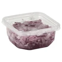 Fresh Cut Onions Red Diced Cup - 6 Oz