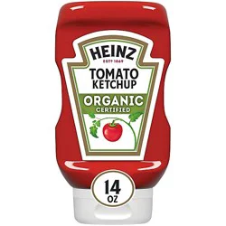 Heinz Organic Tomato Ketchup Bottle - 14 Oz