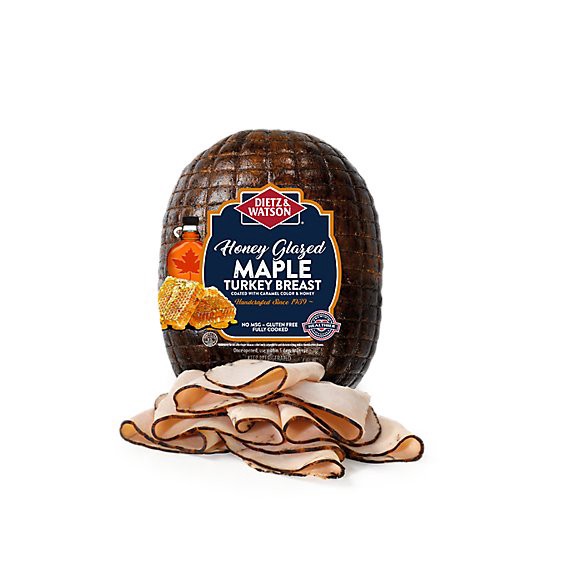 slide 1 of 1, Dietz & Watson Maple & Honey Turkey Breast, per lb