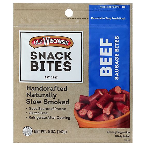 slide 1 of 9, Old Wisconsin Beef Snack Bite - 5 Oz, 5 oz