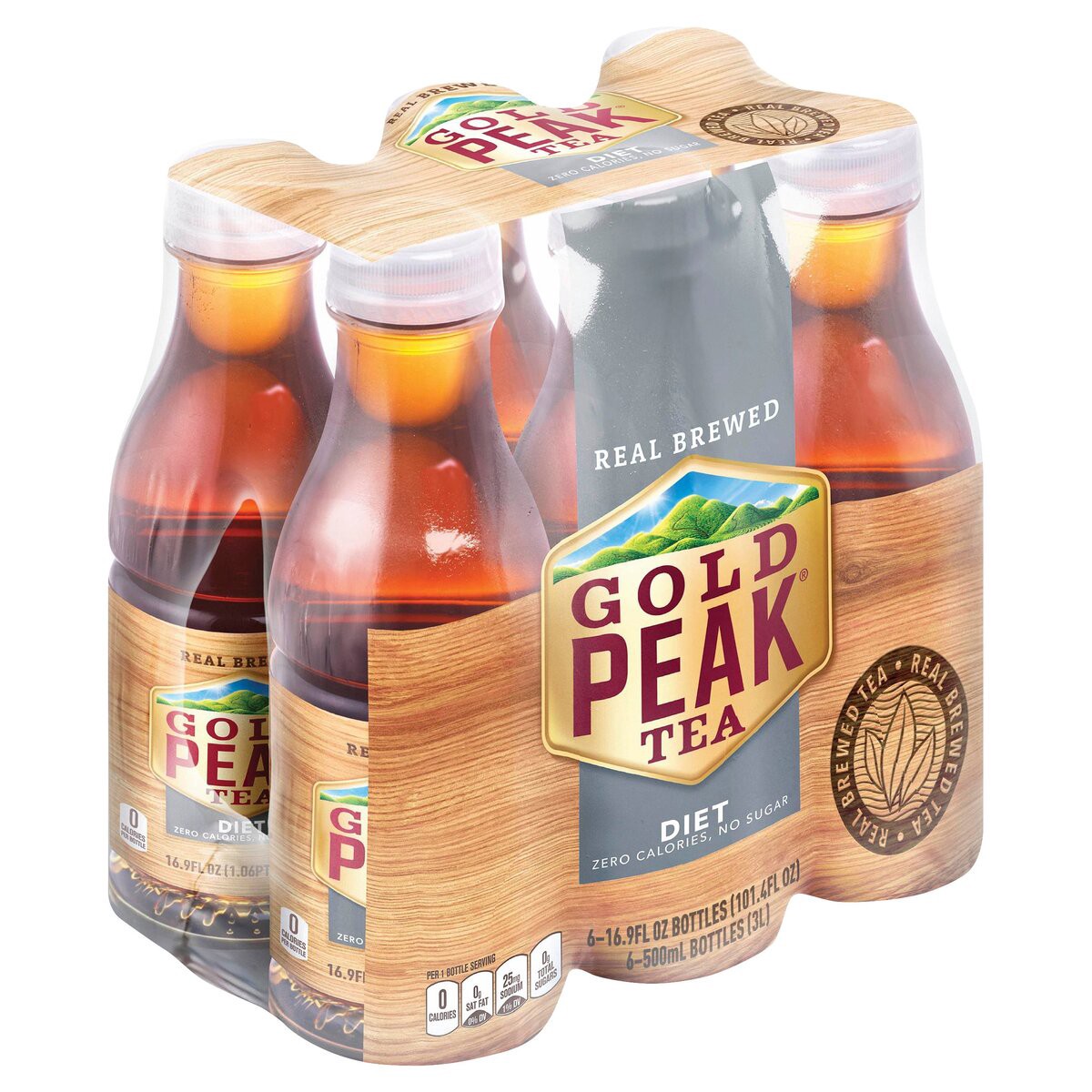 slide 2 of 11, Gold Peak Zero Sugar Sweet Tea - 6-16.9 Fl. Oz., 6 ct; 16.9 fl oz
