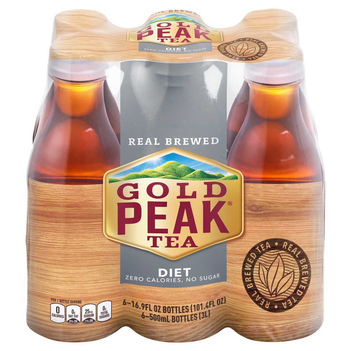 slide 7 of 11, Gold Peak Zero Sugar Sweet Tea - 6-16.9 Fl. Oz., 6 ct; 16.9 fl oz