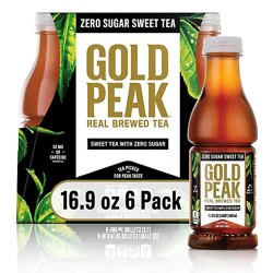 Gold Peak Zero Sugar Sweet Tea - 6-16.9 Fl. Oz.