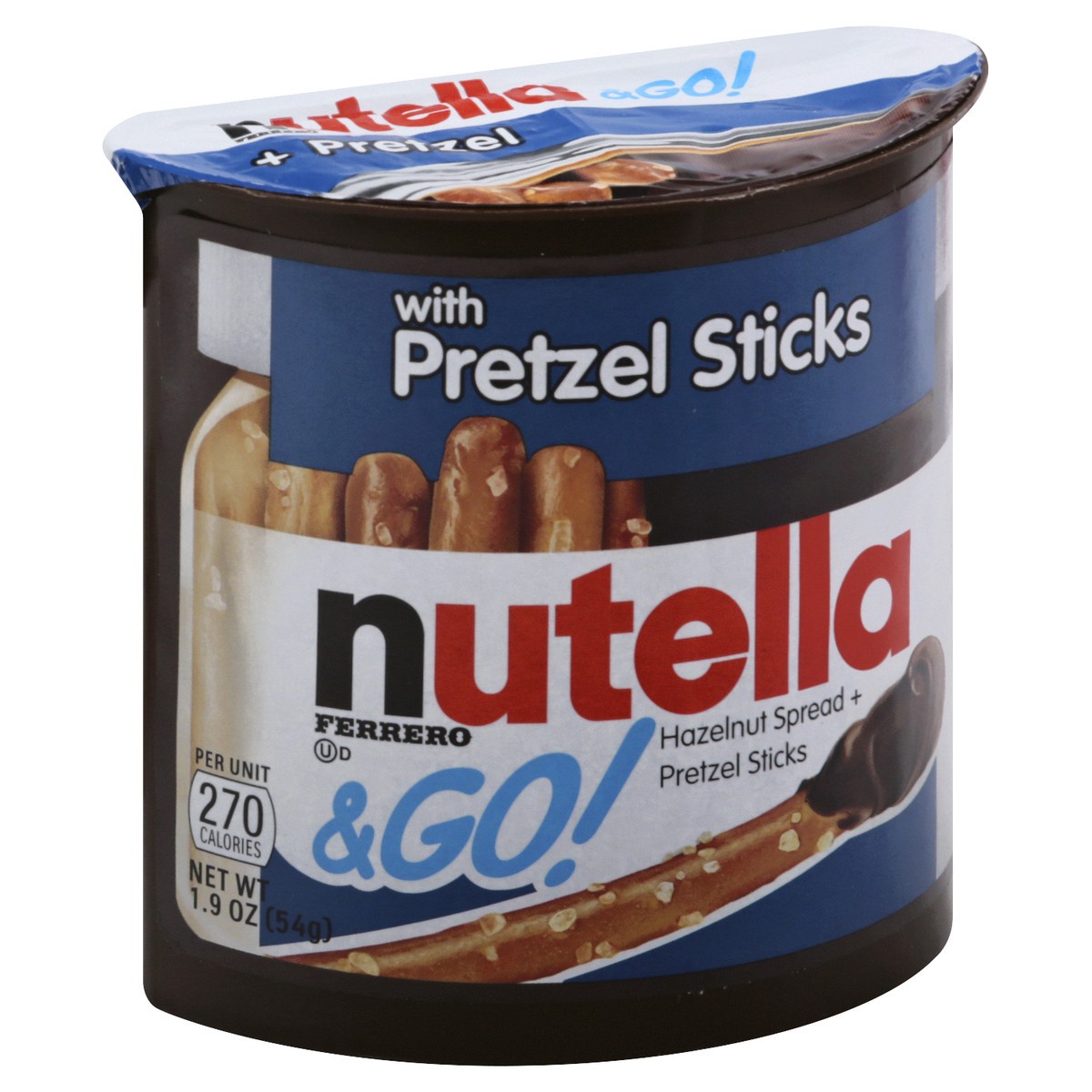 slide 2 of 11, Nutella & Go! Hazelnut And Cocoa Spread With Pretzel Sticks Snack Cup - 1.9 Oz, 1.8 oz