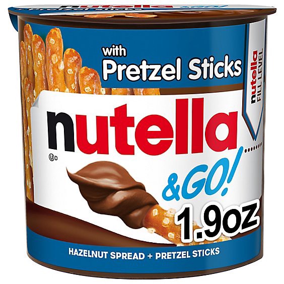 slide 1 of 1, Nutella & Go! Hazelnut And Cocoa Spread With Pretzel Sticks Snack Cup - 1.9 Oz, 1.8 oz