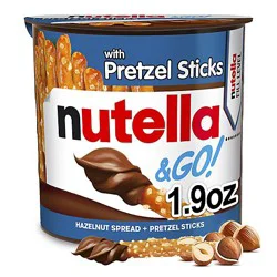 Nutella & Go! Hazelnut And Cocoa Spread With Pretzel Sticks Snack Cup - 1.9 Oz