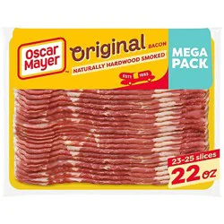 Oscar Mayer Naturally Hardwood Smoked Bacon Mega - 22 Oz