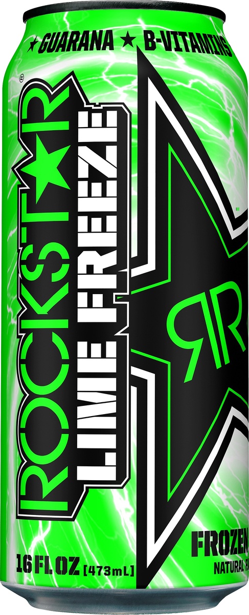 slide 4 of 4, Rockstar Lime Freeze Frozen Lime Energy Drink - 16 oz, 16 oz