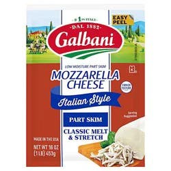 Galbani Part Skim Mozzarella Cheese - 16 Oz