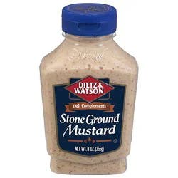 Dietz & Watson Deli Complements Mustard Stone Ground - 9 Oz