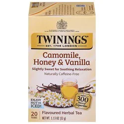 Twinings Of London Herbal Tea Caffeine Free Camomile Honey & Vanilla - 20 Count