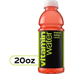 Vitaminwater Water Beverage Nutrient Enhanced Refresh Tropical Mango - 20 Fl. Oz.