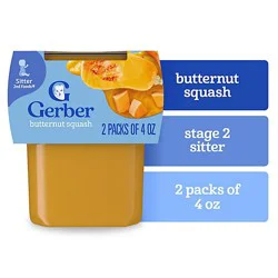 Gerber 2nd Foods Natural Butternut Squash Baby Food Tub - 2-4 Oz
