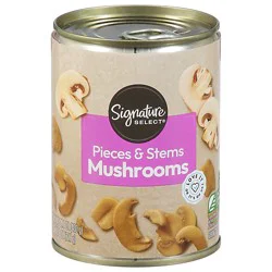 Signature Select Mushrooms Pieces & Stems - 14 Oz
