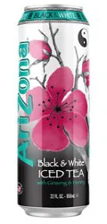 Arizona Black & White Iced Tea With Ginseng And Honey - 22 Fl. Oz.