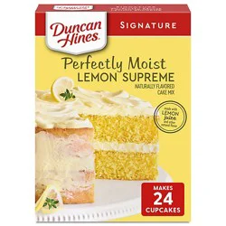 Duncan Hines Signature Perfectly Moist Lemon Supreme Cake Mix - 15.25 Oz