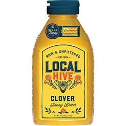 Local Hive Honey Raw & Unfiltered Authentic Clover - 16 Oz