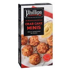 Phillips Crab Cakes Minis Maryland Style 8 Count - 6 Oz
