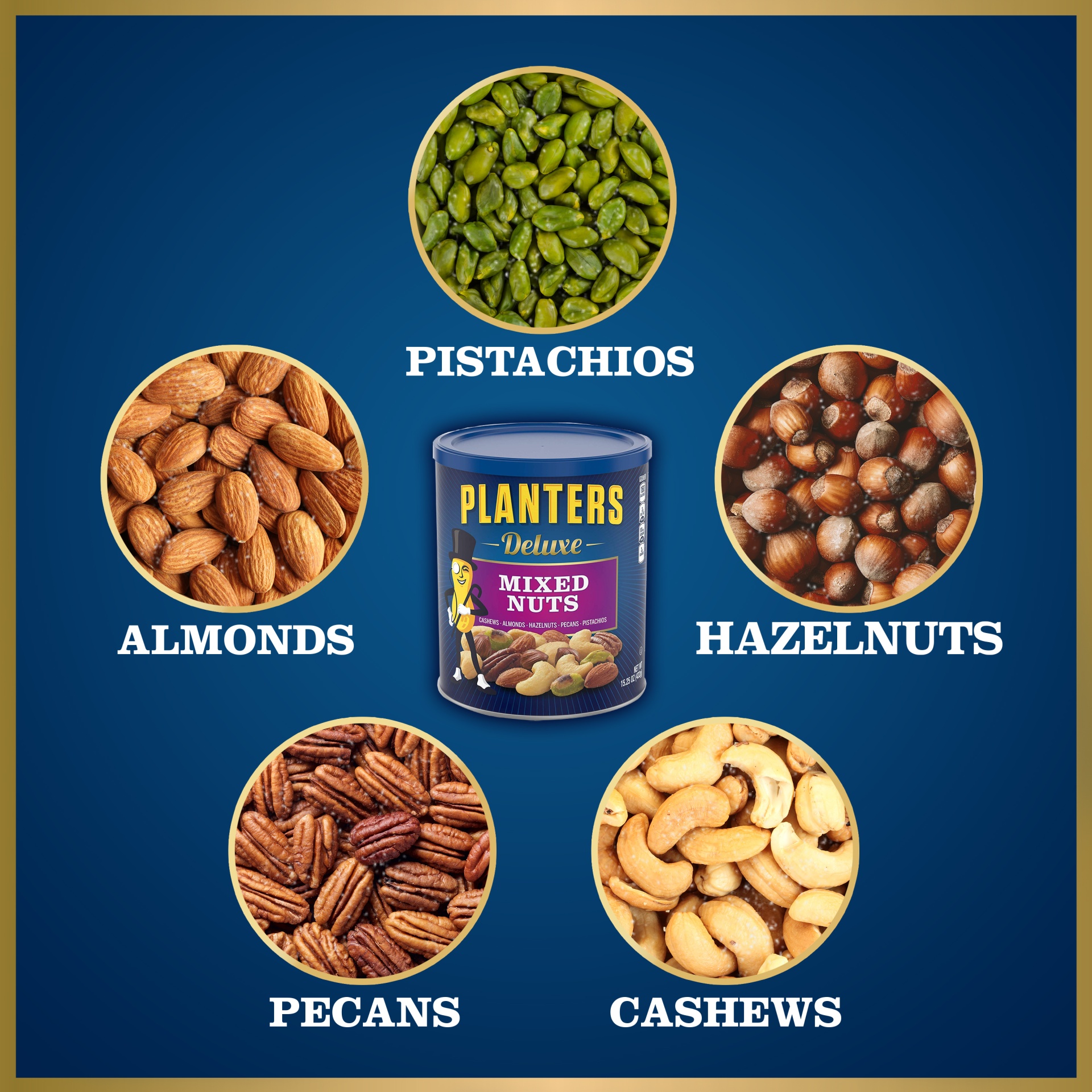 slide 14 of 14, Planters Deluxe Sea Salt Mixed Nuts - 15.25oz, 
