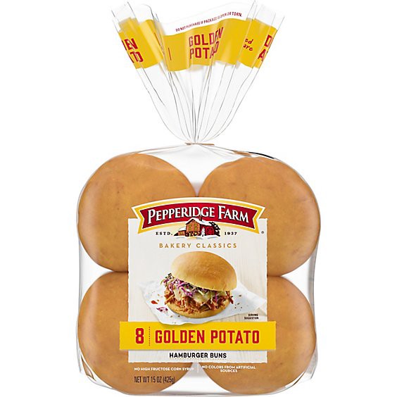 slide 1 of 1, Pepperidge Farm Bakery Classics Golden Potato Hamburger Buns - 15 Oz, 15 oz