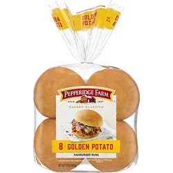 Pepperidge Farm Bakery Classics Golden Potato Hamburger Buns - 15 Oz