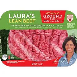 Laura's Lean 96% Lean 4% Fat Ground Beef - 12 Oz