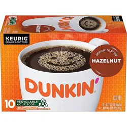 Dunkin' Hazelnut Artificially Flavored Coffee Keurig K-Cup Pods - 10 Count