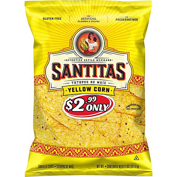 slide 1 of 1, Sanitas Tortilla Triangles Blended - 11 Oz, 11 oz