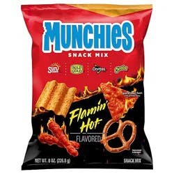 Munchies Snack Mix Flamin Hot Flavored - 8 Oz