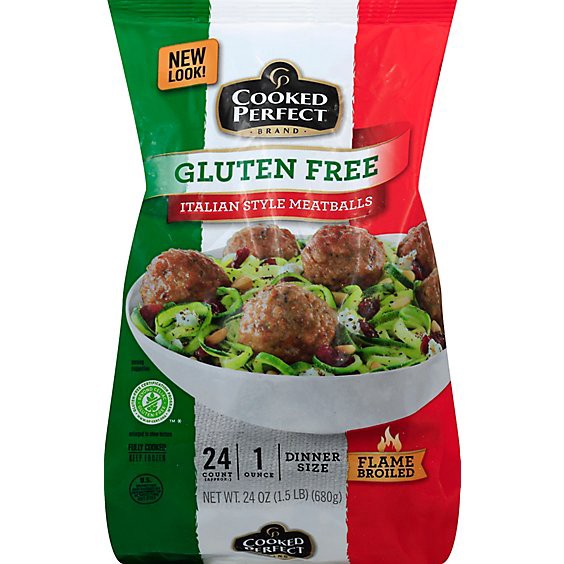 slide 1 of 1, Italian Style Meatballs Gluten Free - 24 Oz, 24 oz