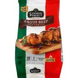 Cooked Perfect Meatballs Dinner Size Angus Beef - 20 Oz