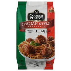 Cooked Perfect Cooked Italian Style Meatballs - 26 Oz