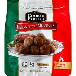 Cooked Perfect Italian Style Meatballs